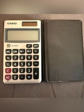 Calculator or small electronic device back label